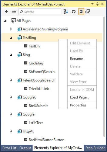 Page Node Context