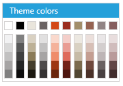 WPF RadColorPicker Equity Palette