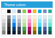 WPF RadColorPicker Metro Palette