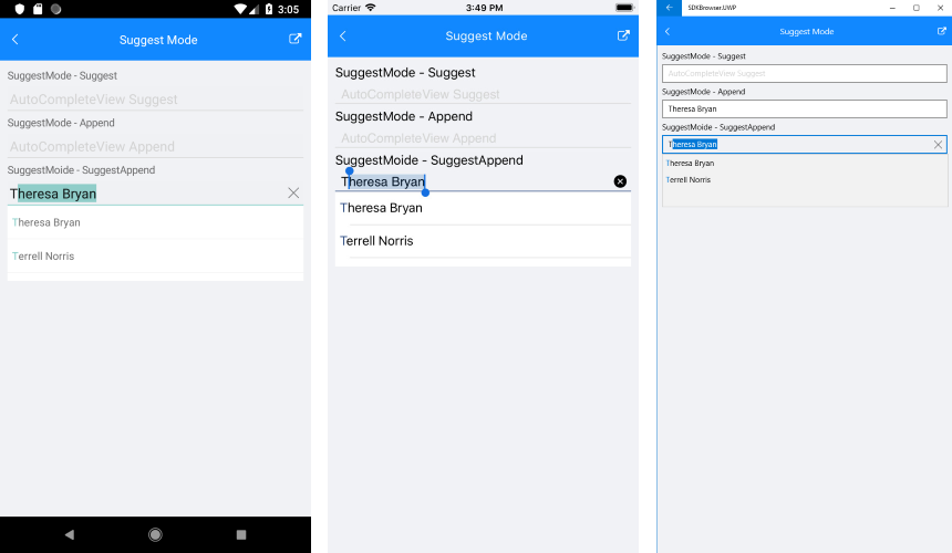 AutoCompleteView SuggestAppend