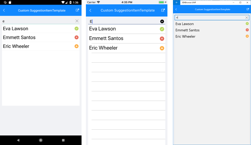 AutoCompleteView SuggestionItemTemplate Example